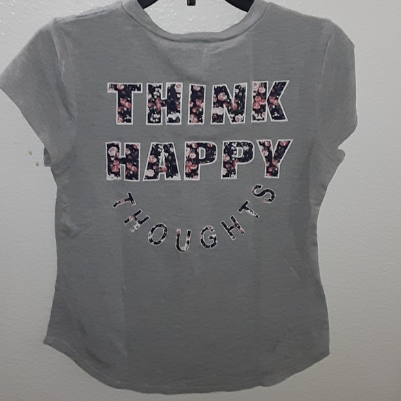 Think happy grey tee - Picture 2 of 2